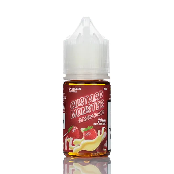 Custard Monster Salts - Strawberry Custard - 30ml - Black Coral
